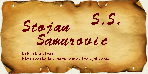 Stojan Samurović vizit kartica